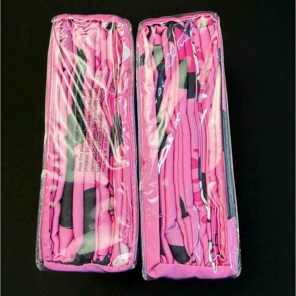 2 Disney Minnie Mouse Curtains 2 Panel Set 42x84 Pink Microfiber Room Decor NEW